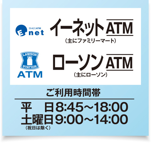 イーネットATM　ローソンATM